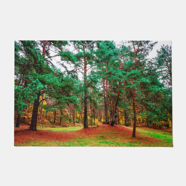 Autumn mixed forest doormat (Front)