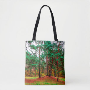 Autumn mixed forest tote bag