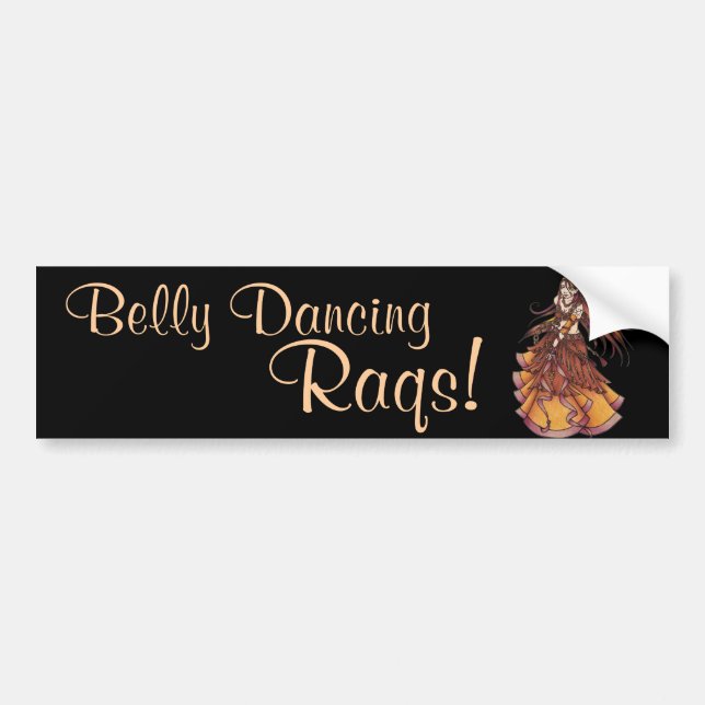 Autumn Moon Belly Dancer Bumper Sticker (Front)