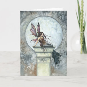 Autumn Moon Fairy Card by Molly Harrison