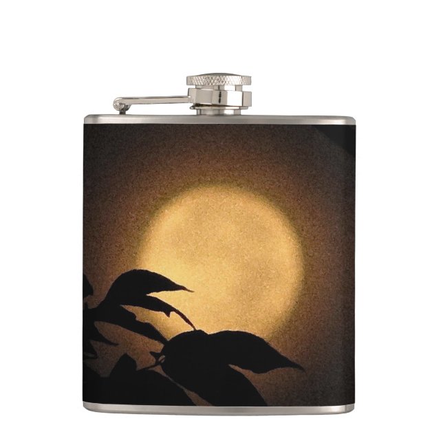 Autumn Moon Hip Flask (Front)