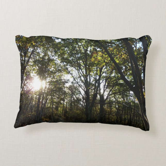 Autumn Morning at Shenandoah National Park Accent Pillow (Back)