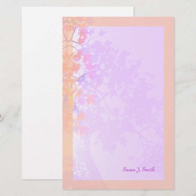 Autumn Morning Stationery (Front/Back)