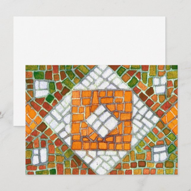 AUTUMN MOSAIC 4.5x6.25 Flat Card / Horizontal (Front/Back)