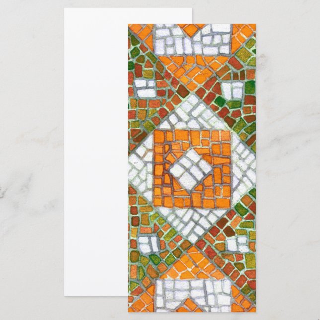 AUTUMN MOSAIC 4x9 Flat Card / Vertical (Front/Back)