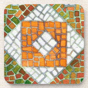 AUTUMN MOSAIC Dessous de verre en plastique dur