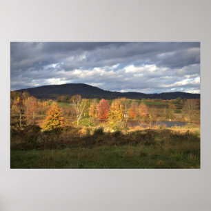 Autumn Mountain Landscape Poster