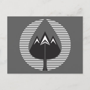 autumn mountains postcard