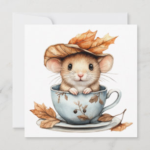 Autumn Mouse Greeting Card