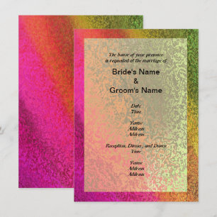 Autumn Multi-Shades of Colour Wedding Invitation