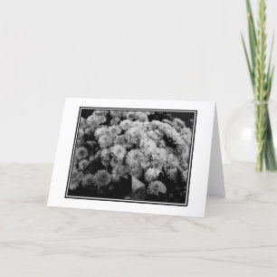 'Autumn Mums' Blank Greeting Card