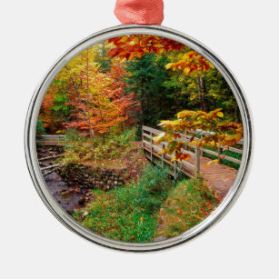 Autumn Munising Trail Alger County Michigan Metal Ornament