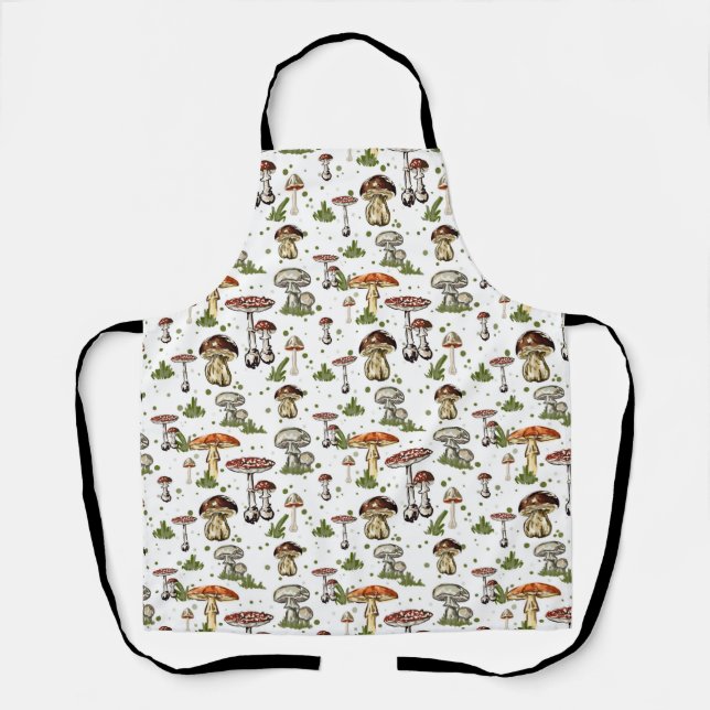 Autumn Mushroom Apron  (Front)