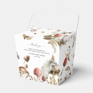 Autumn Mushroom   Woodland Forest Baby Shower Favor Box