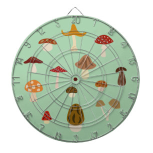 Autumn Mushrooms Dartboard