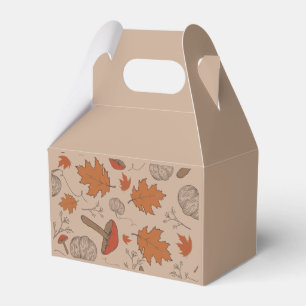 Autumn Mushrooms Favor Box