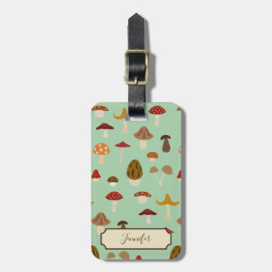 Autumn Mushrooms Luggage Tag