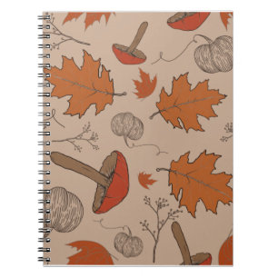 Autumn Mushrooms Notebook