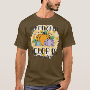 Autumn My Favourite Colour Hello Fall Themed Thank T-Shirt