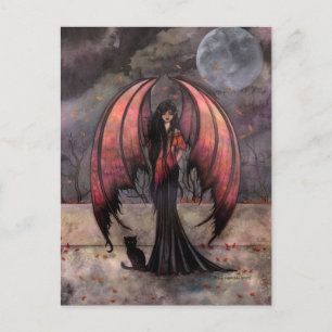 Autumn Mystique Gothic Fantasy Fairy Art Postcard