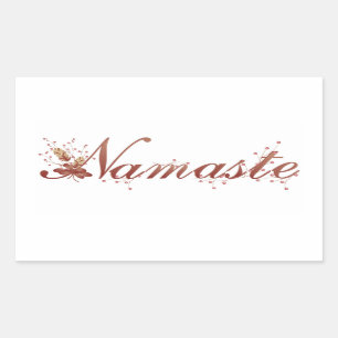 Autumn Namaste Yoga Sticker