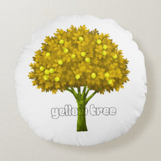 Autumn Nature Aesthetic Landscape Art Round Pillow