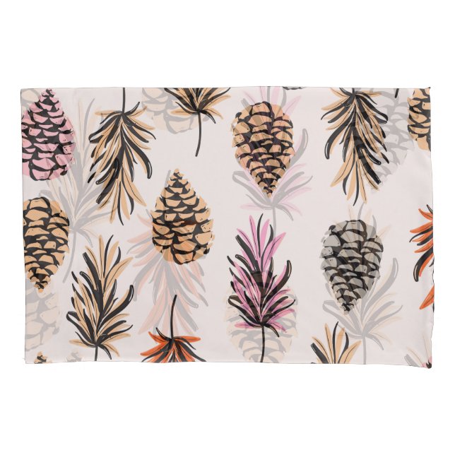 Autumn Nature: Trendy Vintage Seamless. Pillowcase (Front)
