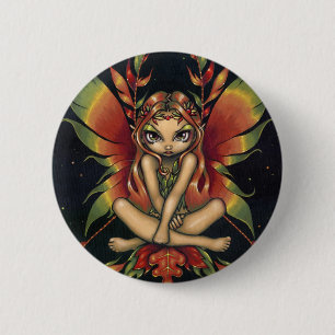 "Autumn Night Fairy" Button