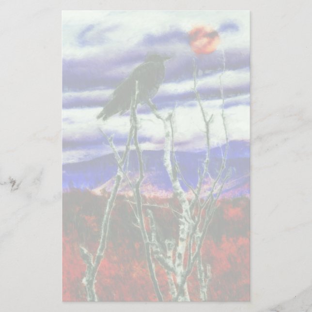 Autumn Night Stationery (Front)