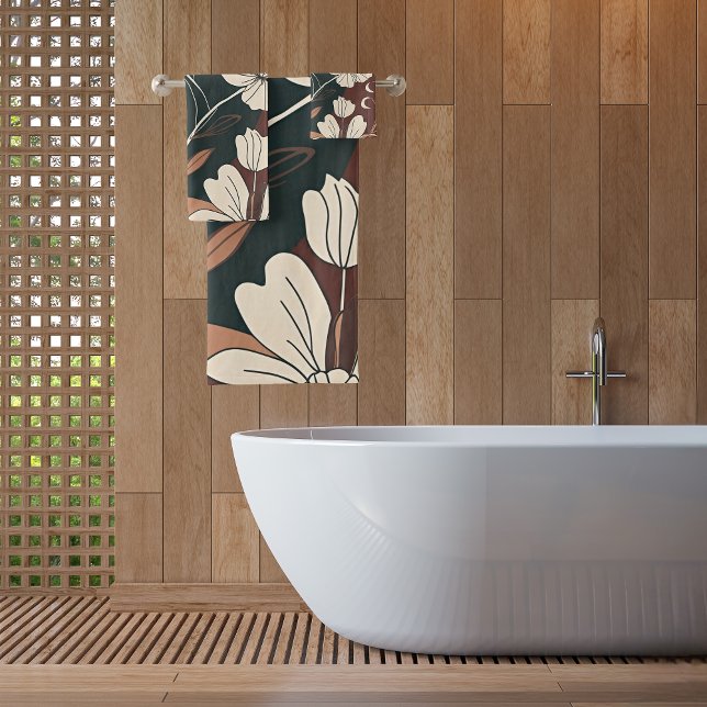 Autumn Noir Blossoms  Bath Towel Set (Creator Uploaded)