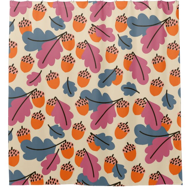 Autumn Oak: Leaves and Acorns Pattern (Front)