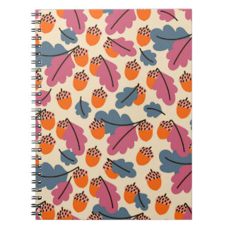 Autumn Oak: Leaves and Acorns Pattern Notebook