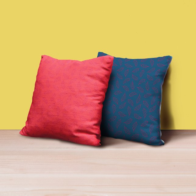 Autumn Oak - Persimmon/Berry Throw Pillow (Creator Uploaded)