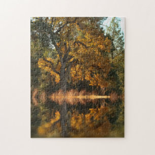 Autumn Oak Tree Challenging Jigsaw Puzzle