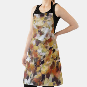 Autumn Oil Abstract Apron