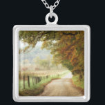 Autumn on a Country Road Silver Plated Necklace<br><div class="desc">Home Décor</div>