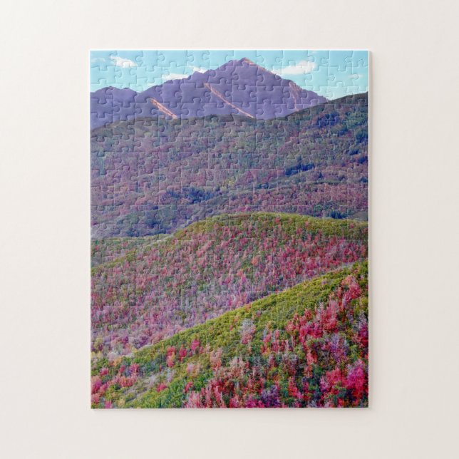 Autumn on Mount Timpanogos Utah Jigsaw Puzzle (Vertical)