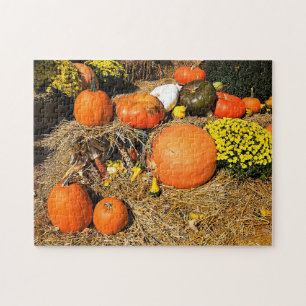 Autumn on the Square Jigsaw Puzzle
