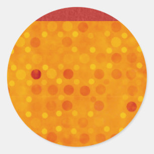 Autumn orange dot stickers