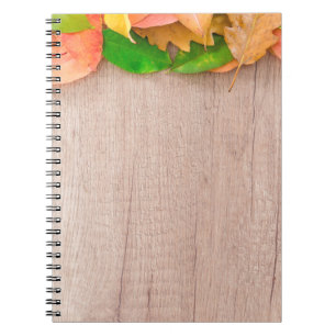 Autumn orange nature red yellow notebook