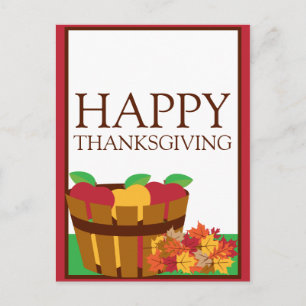 Autumn Orchard Thanksgiving Postcard