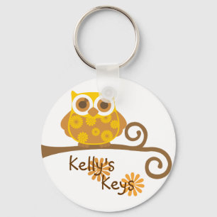 Autumn Owl Keychain