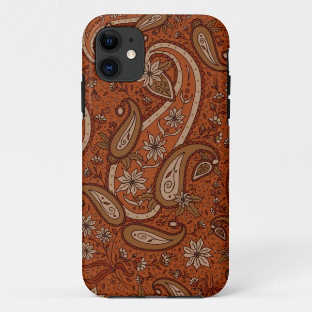 Autumn Paisley iPhone Case Mate ID (Back)