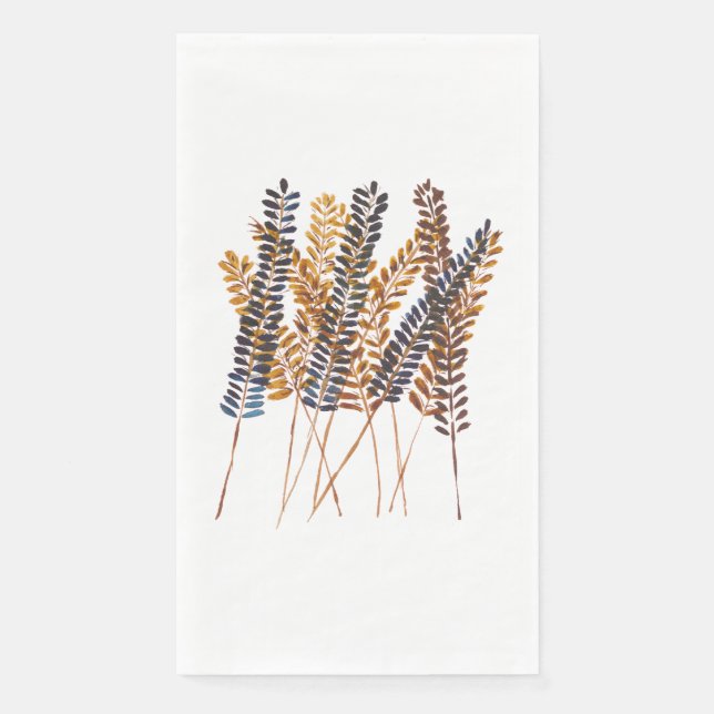 Autumn Paper Guest Towel Napkin (Front)