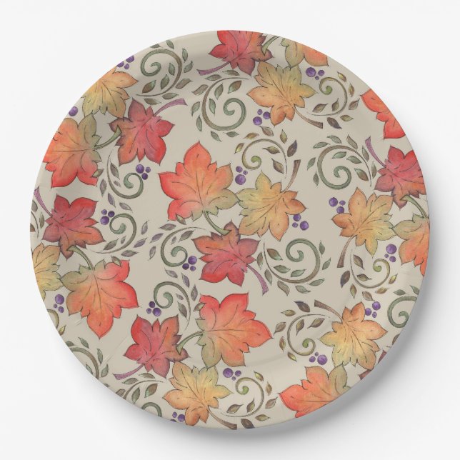 Autumn Paper Plate (Front)