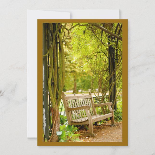 Autumn Park Bench (Front)