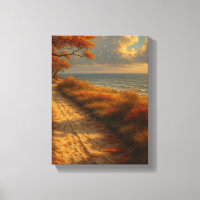 Autumn Path by the Sea