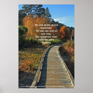 Autumn path poster