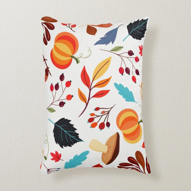 Autumn Pattern Accent Pillow (Front(Vertical))
