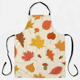 Autumn pattern apron